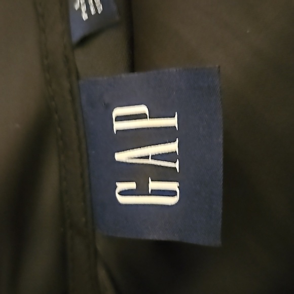 GAP Black Satin Sleeveless V-Neck Tie Waist Formal Jumpsuit Large Petite - Picture 9 of 13